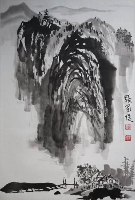 Tranh Thuy Mac 2018 Trương Gia Tuấn, Sơn Cư Đồ, 46x70